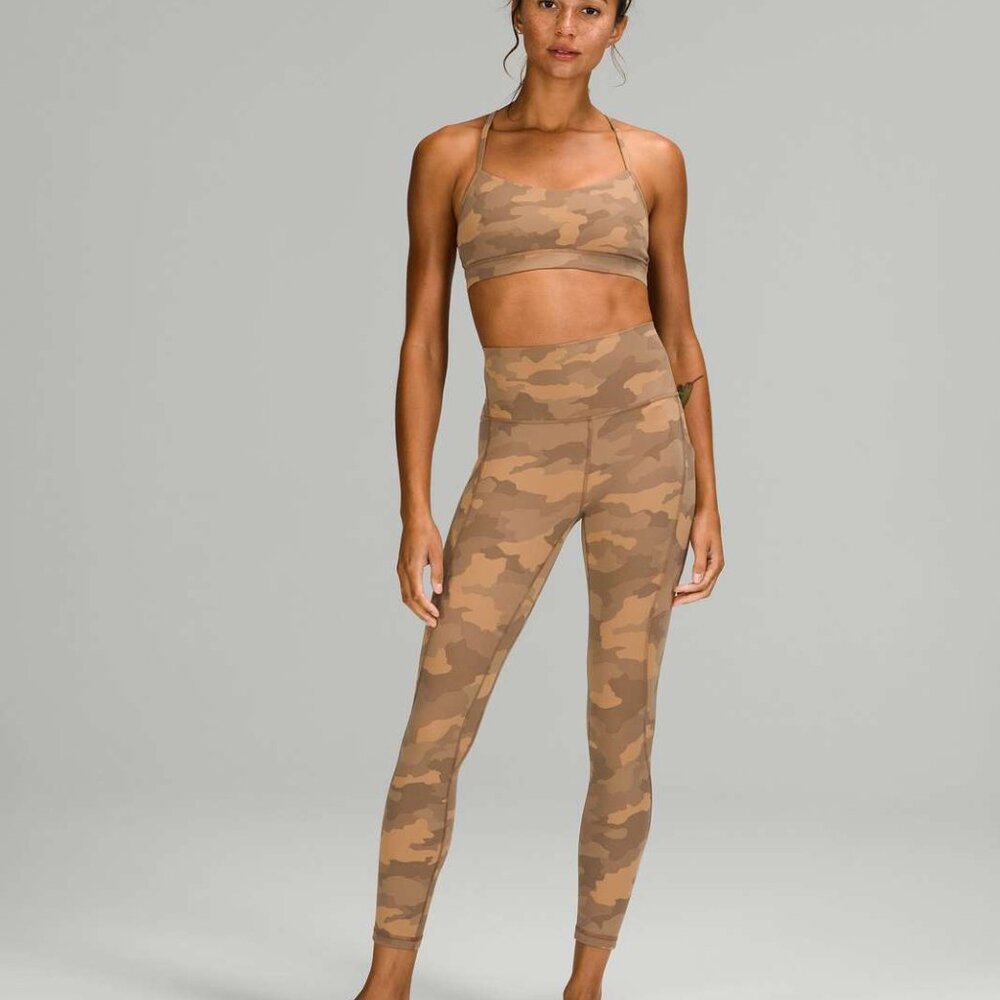 lululemon Align High-Rise Pant w/ Pockets 25" Heritage 365 Camo Beige Size 4 NWT